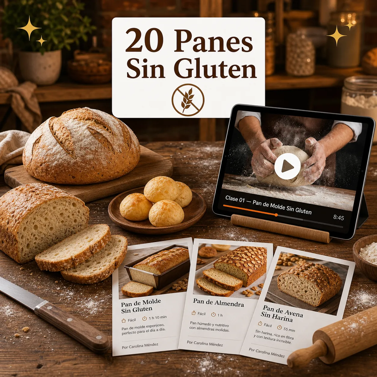 20 recetas de panes sin gluten